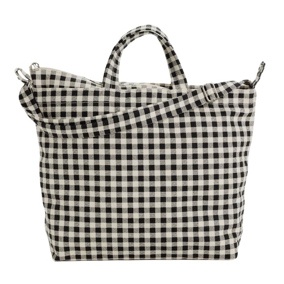 BAGGU Handbags - Baggu Horizontal Zip Duck Bag - Black & White Gingham